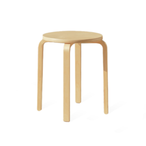 brown wooden stool